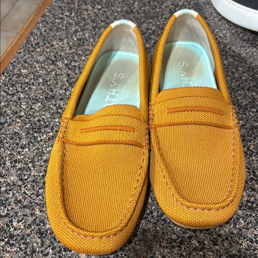 Rothy's Tan Flats with Penny Loafer Design